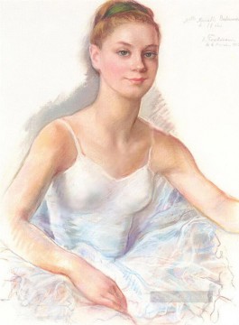 Impresionismo Painting - Retrato de una bailarina muriel belmondo 1962 bailarina de ballet ruso